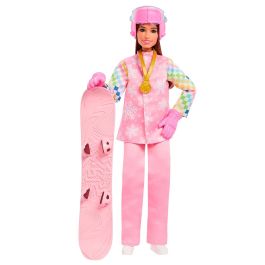 Barbie Muñeca Snowboarder Deluxe JKF78, Con Accesorios Temáticos y Efecto Cambio de Color, +3 Años Precio: 27.9994. SKU: B1A5W22WDY