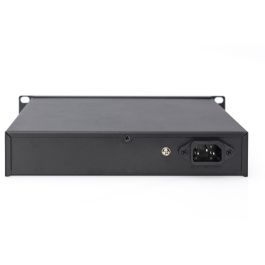 Digitus Switch Gigabit Ethernet de 16 puertos, 10" Unmanaged, No Administrado, Montaje en rack, Negro
