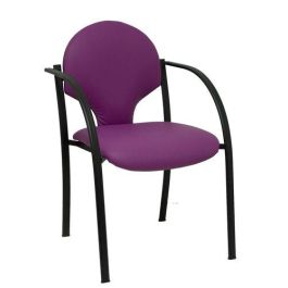 Silla Piqueras Y Crespo Hellin Confidente Ergonomica Con Brazos Fijos Apilable Estructura Negra Asiento Y Respaldo Tapizados Similpiel Morado Pack De 2 (Set de 2) Precio: 470.49999975. SKU: S5703663