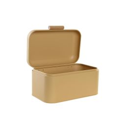 DKD Home Decor Panera Colección Chinalight 22, Estilo Vintage, Metal y Bambú, Terracota y Amarillo, 20.7 x 15 x 30.5 cm (2 Unidades)