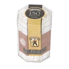 El leñador Palillos redondos de madera 150 uds cubilete