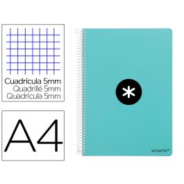 Cuaderno Espiral Liderpapel A4 Micro Antartik Tapa Dura 80H 100 gr Cuadro 5 mm Sin Bandas 4 Taladros Color Menta Precio: 5.99085278. SKU: B1A4S633P5