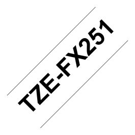 Brother TZe-FX251 Cinta de Etiquetado Negro sobre Blanco 2.4cm x 8m Compatible con Brother PT Precio: 45.50000026. SKU: B15QRC62S5