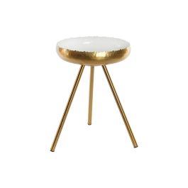 Mesita Auxiliar Moderno DKD Home Decor Blanco Dorado 43 x 61 x 43 cm Precio: 48.89000039. SKU: S3034314