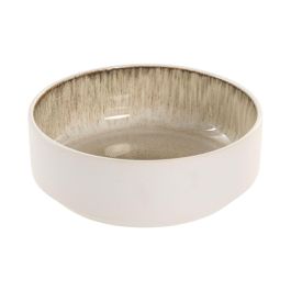 DKD Home Decor Bol Horeca de Gres Esmaltado Beige Blanco 16x16x5.5 cm - Set de 6 Unidades Apto para Microondas y Lavavajillas Precio: 34.50000037. SKU: B1EDQKTMGW