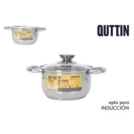 Cacerola Inde 16 cm (2L) Acero Inoxidable con Tapa New Ner (6 Unidades)