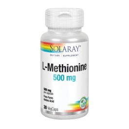 SOLARAY L-Metionina 500mg, Aminoácido de fermentación, 30 Cápsulas Precio: 15.4999999. SKU: B18P38C43L