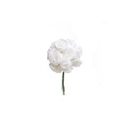 Bolsa de 12 Mini Flores Pomos Rosa Mediana Blanco Precio: 4.49999968. SKU: B1GFGWAYTP