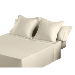 Juego de Sábanas Alexandra House Living Crema Cama de 90 3 Piezas