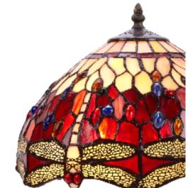 Lámpara de mesa Viro Belle Rouge Granate Zinc 60 W 30 x 50 x 30 cm