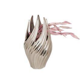 Florero Romimex Plateado Aluminio Espiral 19 x 34 x 19 cm Precio: 88.50000016. SKU: B19PDHLW9T