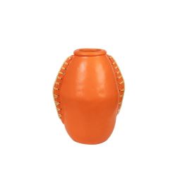 Florero Romimex Naranja Natural Cerámica Ratán 22 x 35 x 25 cm Precio: 55.68999953. SKU: B14H9HA533