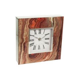 Reloj de Mesa Romimex Marrón Dorado Vidrio 20 x 20 x 5 cm Precio: 24.8050003509. SKU: B1FH2JW4N4