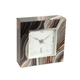 Reloj de Mesa Romimex Negro Dorado Vidrio 14 x 14 x 4 cm Precio: 33.2750003993. SKU: B1CTKARBK9