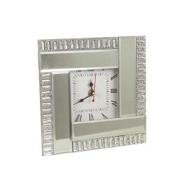 Reloj de Mesa Romimex Plateado Vidrio 20 x 20 x 5 cm Precio: 33.5049007018. SKU: B1GFVAML42