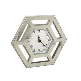 Reloj de Pared Romimex Plateado Vidrio 23 x 20 x 5 cm