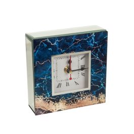 Reloj de Mesa Romimex Azul Dorado Vidrio 14 x 14 x 5 cm Precio: 21.7679005929. SKU: B1KNF9NSQW