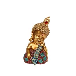 Figura Decorativa Romimex Dorado Resina Buda 11 x 20 x 10 cm Precio: 32.064999346600004. SKU: B14L4FEYX2