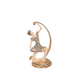 Figura Decorativa Romimex Dorado Resina Bailarina 14 x 26 x 11 cm Precio: 38.89000016. SKU: B166YXCAFN