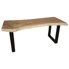 Mesa Romimex Negro Natural Madera de suar 200 x 75 x 100 cm Precio: 1844.6449994554998. SKU: B1B252XBXW