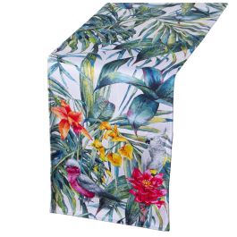 Camino de Mesa Alexandra House Living Multicolor Textil 180 x 30 cm Terciopelo Floral Precio: 31.50000018. SKU: B137F4GMCC