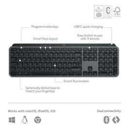 Logitech Logitech MX Keys S Advanced Wireless Illuminated Keyboard Logitech Logitech MX Keys S Advanced Wireless Illuminated Keyboard