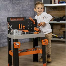 Smoby SMO3032163607403 - Banco de trabajo Bricolo Pro Black and Decker para niños, a partir de 3 años