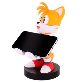 Exquisite Gaming Cable Guy Soporte Figura Tails Sonic 20cm para Mandos y Teléfonos