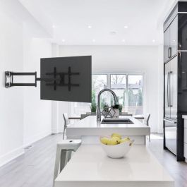 Tooq Soporte de Pared Orientable/Inclinable LP4380XL-B para TV de 43-80" hasta 50kg con Extensión y Gestión de Cables