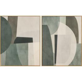 DKD Home Decor Cuadro Scandi Verde Gris 100x80 cm de Lienzo y Poliéster (2 Unidades) Precio: 97.49999952. SKU: B17RJPSKAH