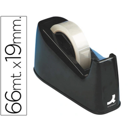 Q-connect Portarrollo sobremesa de plástico negro ABS para cintas de 33 y 66 m - 212x100x84 mm Precio: 6.89000015. SKU: B16ZDJC9HF