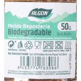 Set de 50 moldes para horno de papel 5x3.8 cm Algon (36 Unidades) Set de 50 moldes para horno de papel 5x3.8 cm Algon (36 Unidades)