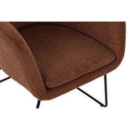 Sillon Scandi DKD Home Decor Terracota Negro 64 x 70 x 63 cm