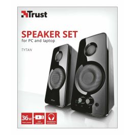 Altavoces PC Trust Tytan Negro 18 W 4 W 36 W
