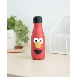 Elmo Barrio Sesamo Botella de Agua de Acero Inoxidable 260ml Doble Pared con Tapón Hermético 20cm