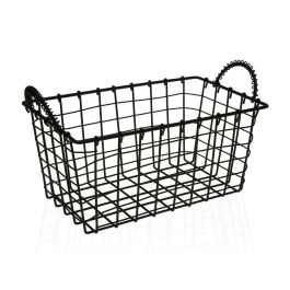 Cesta Multiusos Versa Negro Acero 23 x 14,5 x 37 cm Precio: 11.49999972. SKU: S3409319