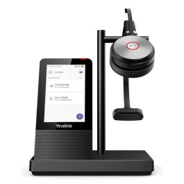 Yealink WH66 Mono Auricular Inalámbrico DECT para Teams, Estación Trabajo UC Todo-en-uno con Pantalla Táctil y Carga Inalámbrica