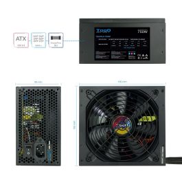 Tooq TQAPOLO-750SP Fuente de Alimentación ATX 12V V2.3 750W PFC Activo Ventilador 140mm silencioso para PC Gaming Crossfire SLI Tooq TQAPOLO-750SP Fuente de Alimentación ATX 12V V2.3 750W PFC Activo Ventilador 140mm silencioso para PC Gaming Crossfire SLI