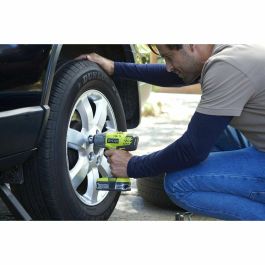 Ryobi Llave de Impacto Inalámbrica 18V 400 Nm con Batería Litio 2.0Ah, Cargador Rápido y 3 Enchufes (17/19/21mm)