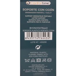Confortime Soporte Plástico Portátil Cojín, Dimensiones: 47.8 cm (Largo) x 33.6 cm (Ancho) x 6.3 cm (Alto) (6 Unidades)