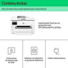 HP 9730e OfficeJet Pro Impresora Multifunción A3 Gran Formato Color Inkjet Profesional + Instant Ink + HP+