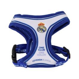 Real Madrid Arnés para Perros XXS Azul