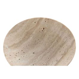 DKD Home Decor Centro Mesa Scandi Mármol Travertino Marrón 17 x 17 x 10 cm