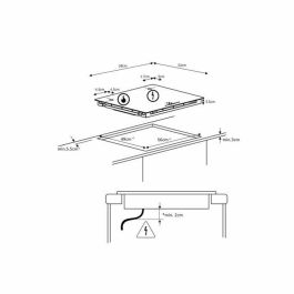 Continental Edison CETI4ZFLEXB1 Placa de Inducción 1 Zona Flexible Negro