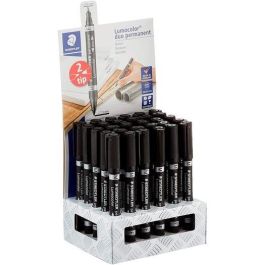 Staedtler Marcador Permanente Dúo Lumocolor 348 Doble Punta Fina-Media Negro Expositor 30 Ud Precio: 59.69000059. SKU: B1HWRWKLB2