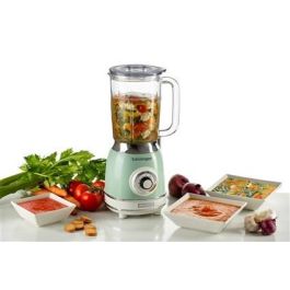 Ariete 583/04 Batidora de Vaso Vintage con Vaso de Vidrio, 4 Velocidades, Color Verde