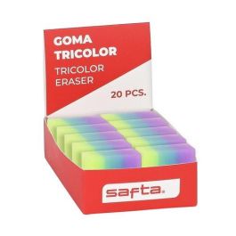 Goma De Borrar Safta Pvc Tricolor Expositor De 20 Precio: 10.50000006. SKU: B18X2KZSPZ