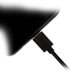 Veho Cable USB-A a USB-C de Carga y Sincronización Rápida 1m Negro Tacton para Nintendo Switch, Samsung Galaxy S8, Smartphones y Tablets