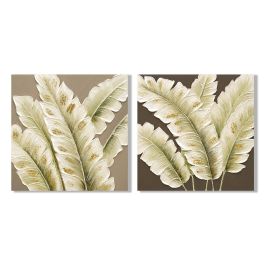 Cuadro Tropical DKD Home Decor Verde Marron 2.5 x 50 x 50 cm (6 Unidades) Precio: 88.50000016. SKU: B1GFXRV8EP