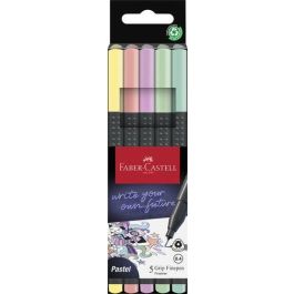 Rotulador Fibra Faber-Castell Grip Finepen 1516 Pack De 5 Colores Pasteles Precio: 3.50000002. SKU: B18643DTAE
